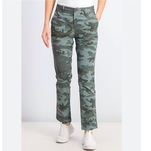 Gap Camouflage Girlfriend Chino  Pants - Picture 2 of 14